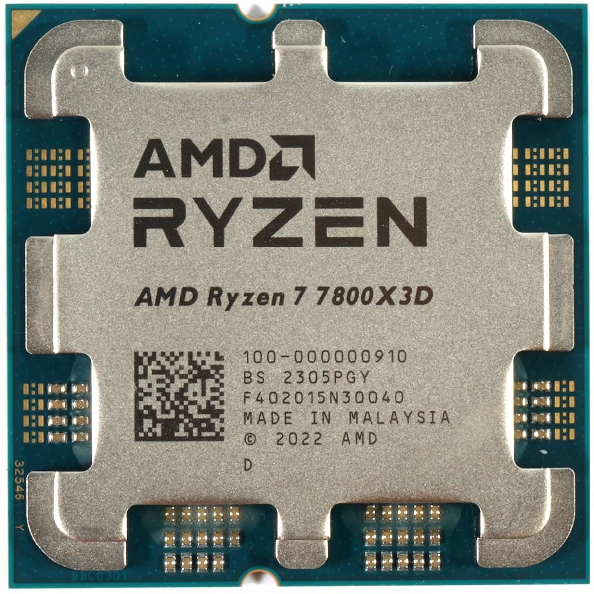 AMD RYZEN 7 7800X3D 8-Core 4.2GHz (5.0 GHz Max Boost) 96MB Cache AM5 Desktop Processor , Tray