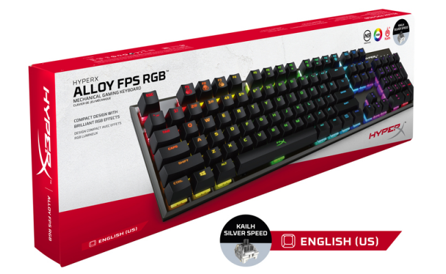HyperX Alloy FPS RGB Kailh Silver Mechanical Gaming Keyboard