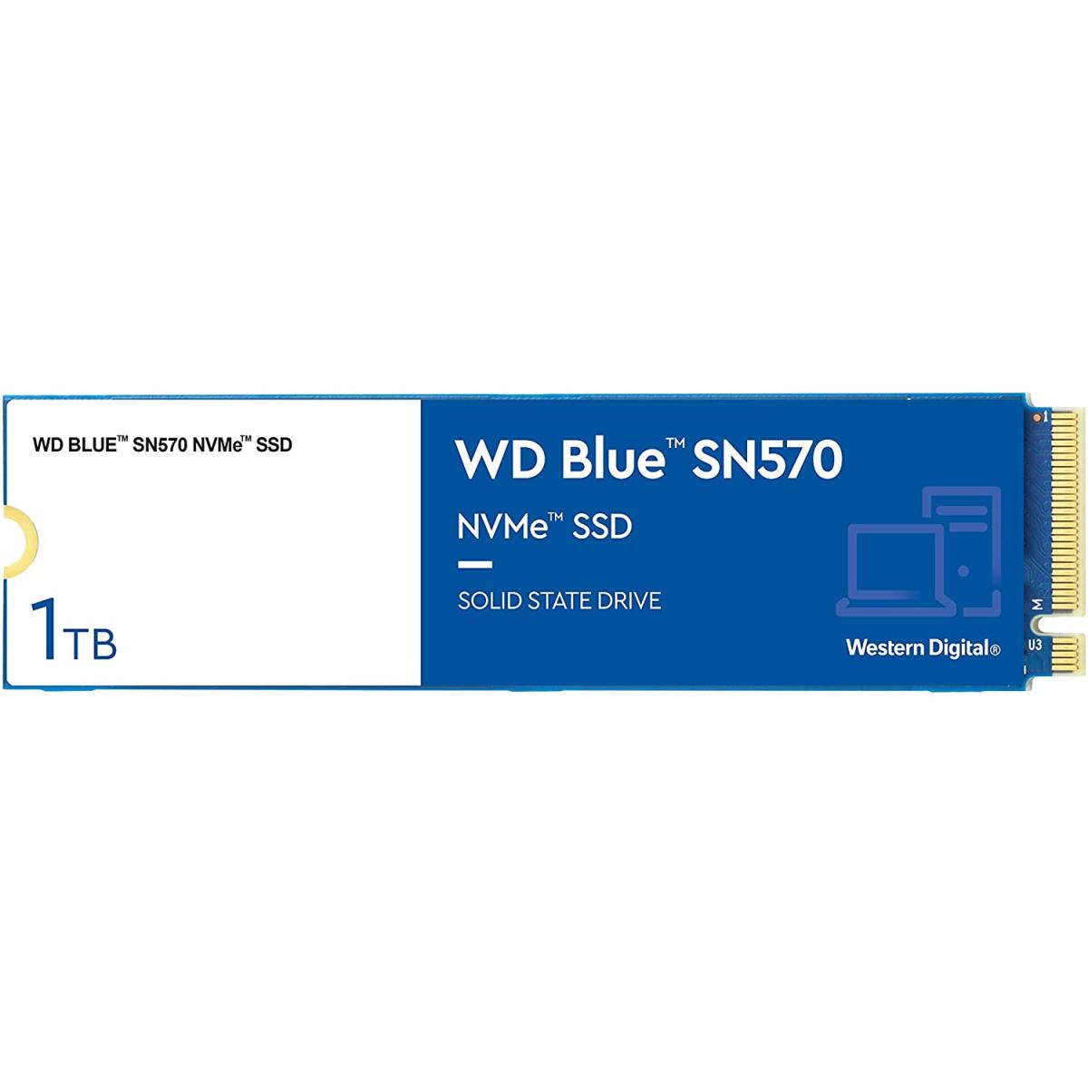 WD Blue SN570 NVMe M.2 2280 1TB PCI-Express 3.0 x4 3D NAND Up to 3,500 MBs