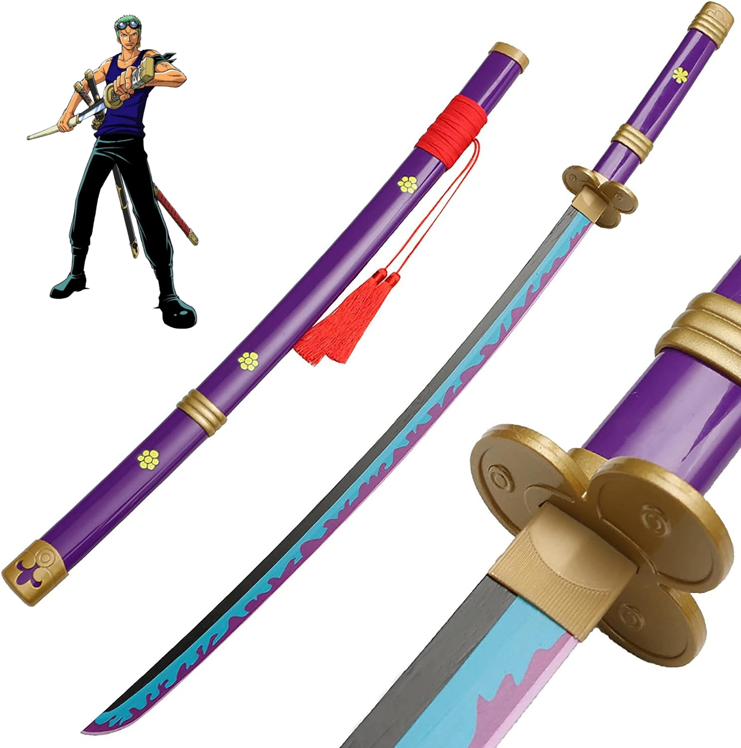 Roronoa Zoro,Yama Enma,for Cosplay and Collection,About 28.15inches,Anime Original Texture