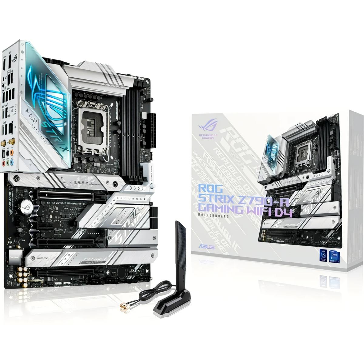 ASUS ROG Strix Z790-A Gaming WiFi 6E 4x M.2 slots PCIe 5.0 USB 3.2 Gen 2×2 Type-C® Aura Sync RGB