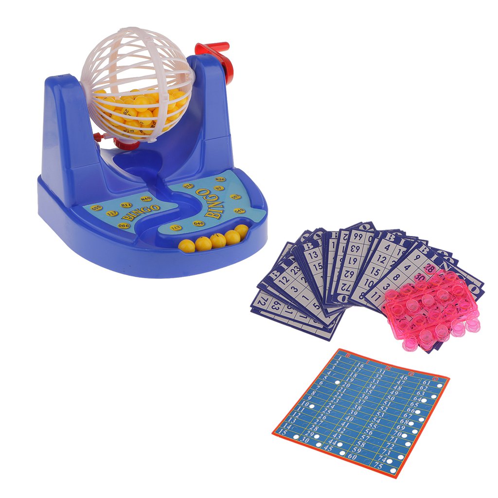 Deluxe Mini Bingo Cage Table Game Ball Desktop Family Lottery Machine Children Gambling Educational Toy Birthday Gift