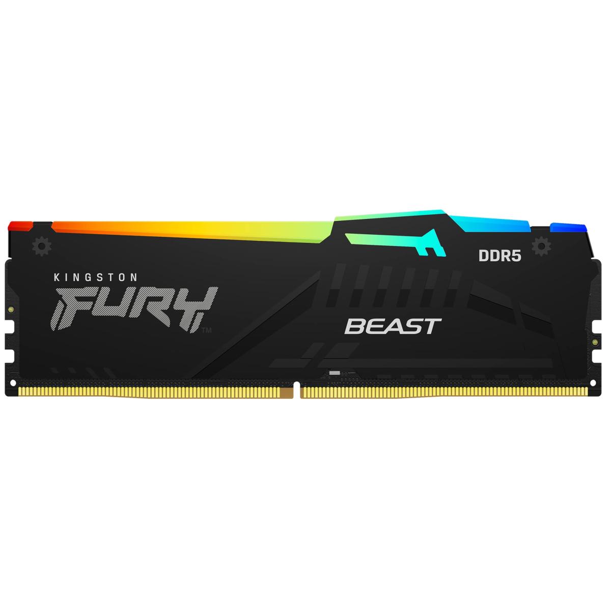 Kingston FURY Beast RGB 8GB (1 x 8GB) 6000MHz DDR5 Desktop Memory Infrared Sync Technology