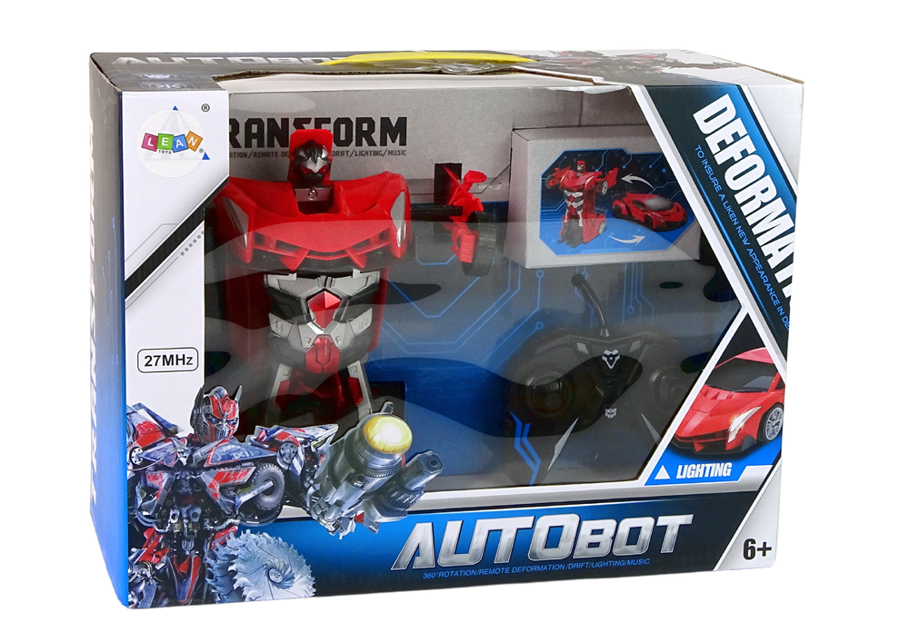 Lean Toys Car Robot Transformers 2in1